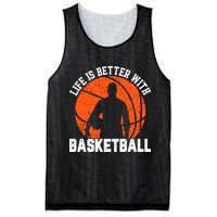 Life Is Better With Basketball For Player Bball Mesh Reversible Basketball Jersey Tank