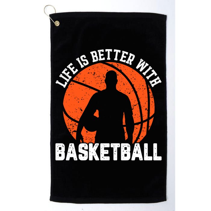 Life Is Better With Basketball For Player Bball Golf Towel