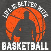 Life Is Better With Basketball For Player Bball Vector Backpack