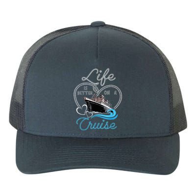 Life is Better on a Cruise , Wo and Kid Cruising Yupoong Adult 5-Panel Trucker Hat