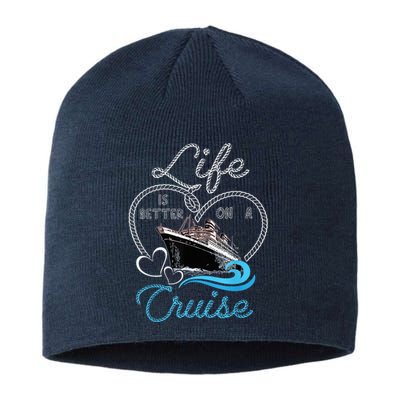 Life is Better on a Cruise , Wo and Kid Cruising Sustainable Beanie