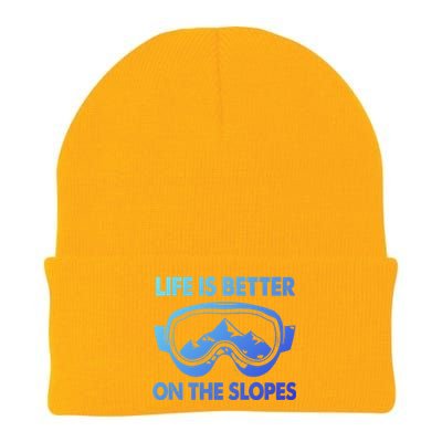 Life Is Better On The Slopes Gift Knit Cap Winter Beanie