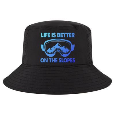 Life Is Better On The Slopes Gift Cool Comfort Performance Bucket Hat