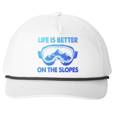 Life Is Better On The Slopes Gift Snapback Five-Panel Rope Hat