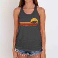 Life Is Better With A Honey Badger Funny Honey Badger Retro Women's Knotted Racerback Tank