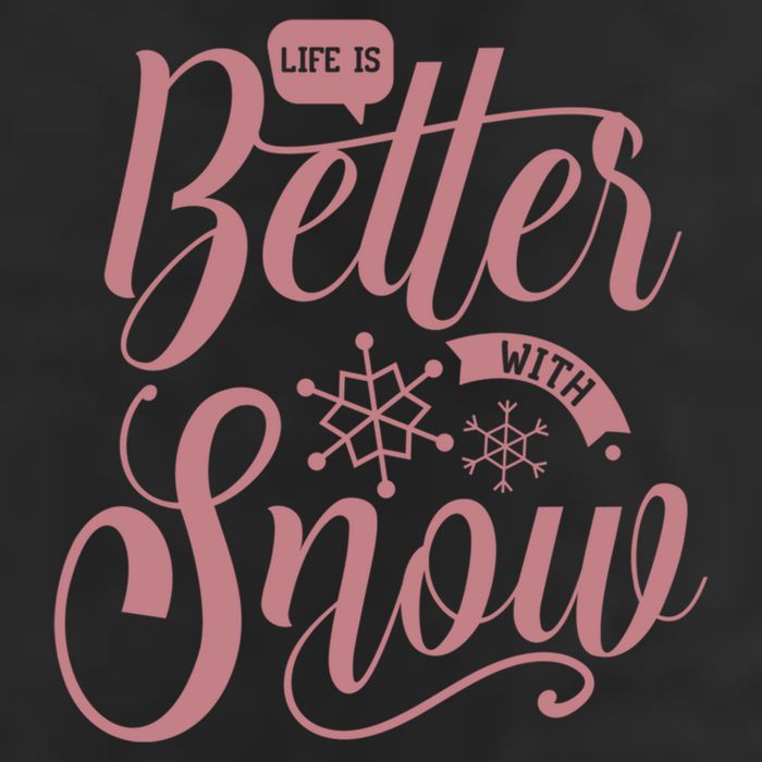 Life Is Better With Snow Cold Season Quote Cute Gift Adult Drive Performance Visor