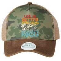 Life Is Better With A Remote Control And A Pile Of Rocks Legacy Tie Dye Trucker Hat