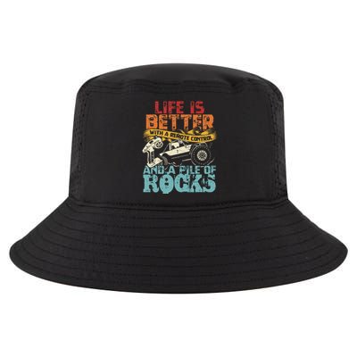 Life Is Better With A Remote Control And A Pile Of Rocks Cool Comfort Performance Bucket Hat