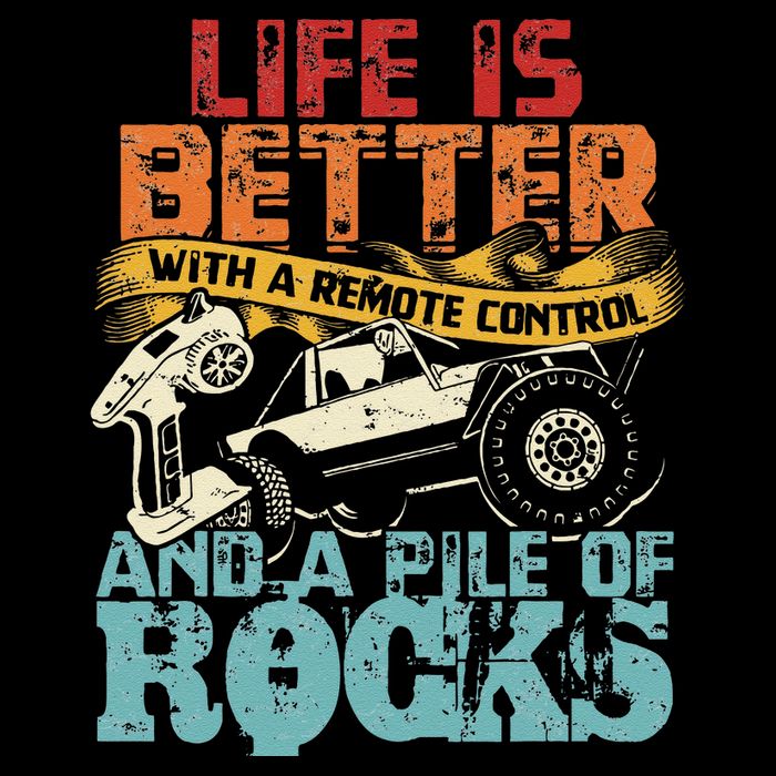 Life Is Better With A Remote Control And A Pile Of Rocks Full-Length Apron With Pockets