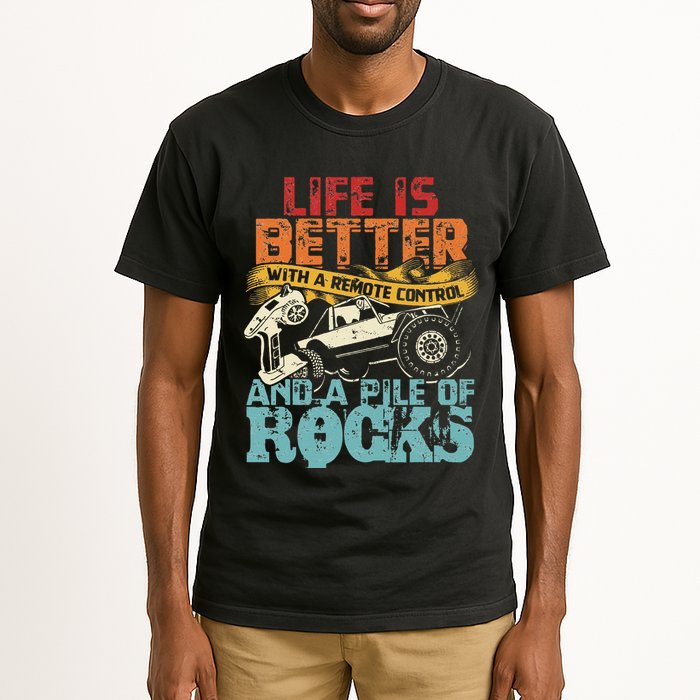 Life Is Better With A Remote Control And A Pile Of Rocks Tall T-Shirt