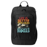 Life Is Better With A Remote Control And A Pile Of Rocks City Backpack