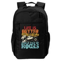 Life Is Better With A Remote Control And A Pile Of Rocks Daily Commute Backpack