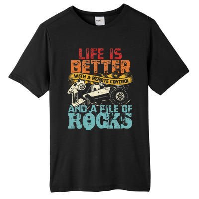 Life Is Better With A Remote Control And A Pile Of Rocks Tall Fusion ChromaSoft Performance T-Shirt