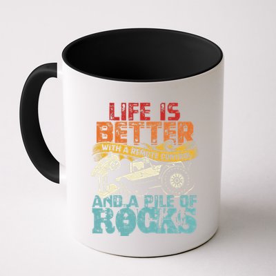 Life Is Better With A Remote Control And A Pile Of Rocks Mug