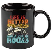Life Is Better With A Remote Control And A Pile Of Rocks 11oz C Handle Ceramic Mug