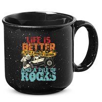 Life Is Better With A Remote Control And A Pile Of Rocks 15oz Campfire Ceramic Mug