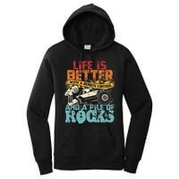 Life Is Better With A Remote Control And A Pile Of Rocks Women's Pullover Hoodie