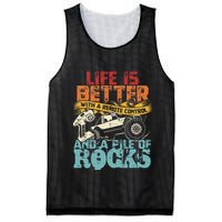 Life Is Better With A Remote Control And A Pile Of Rocks Mesh Reversible Basketball Jersey Tank