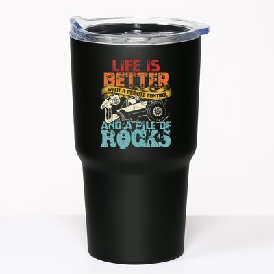 Life Is Better With A Remote Control And A Pile Of Rocks Tumbler