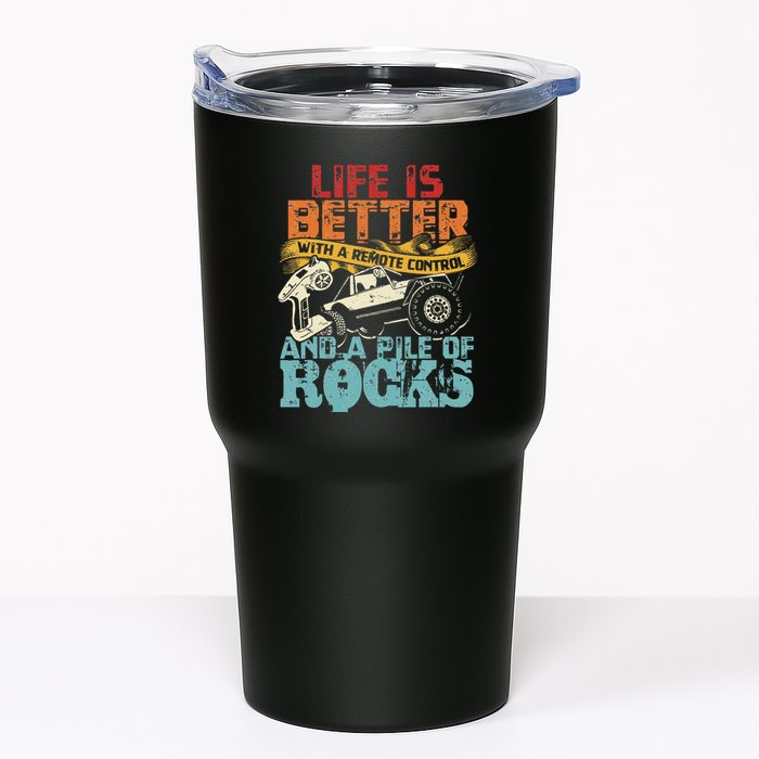 Life Is Better With A Remote Control And A Pile Of Rocks Tumbler