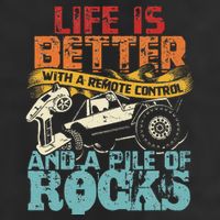 Life Is Better With A Remote Control And A Pile Of Rocks 25L Jumbo Tote
