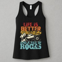 Life Is Better With A Remote Control And A Pile Of Rocks Womens Tank Top