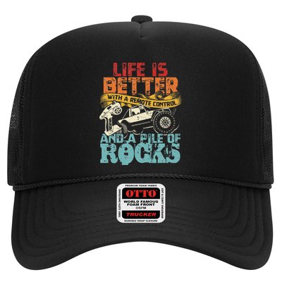 Life Is Better With A Remote Control And A Pile Of Rocks Trucker Hat