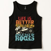 Life Is Better With A Remote Control And A Pile Of Rocks Tank Top