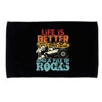 Life Is Better With A Remote Control And A Pile Of Rocks Microfiber Hand Towel
