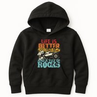 Life Is Better With A Remote Control And A Pile Of Rocks Kids Hoodie