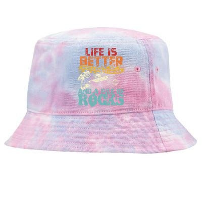 Life Is Better With A Remote Control And A Pile Of Rocks Tie-Dyed Bucket Hat