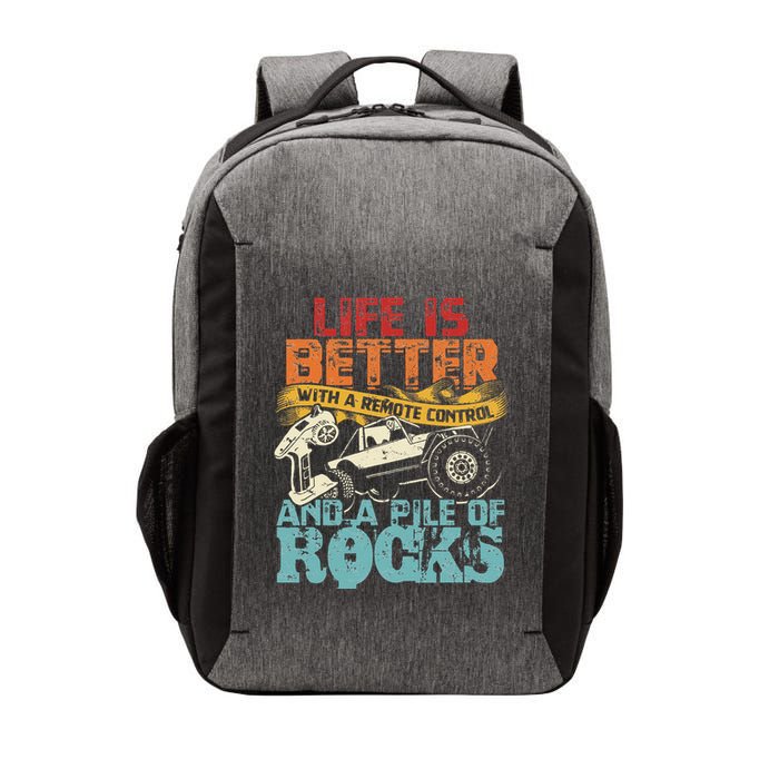Life Is Better With A Remote Control And A Pile Of Rocks Vector Backpack