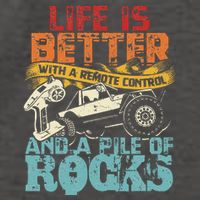 Life Is Better With A Remote Control And A Pile Of Rocks Vector Backpack