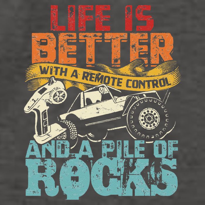 Life Is Better With A Remote Control And A Pile Of Rocks Vector Backpack