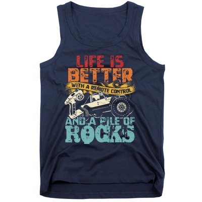 Life Is Better With A Remote Control And A Pile Of Rocks Tank Top