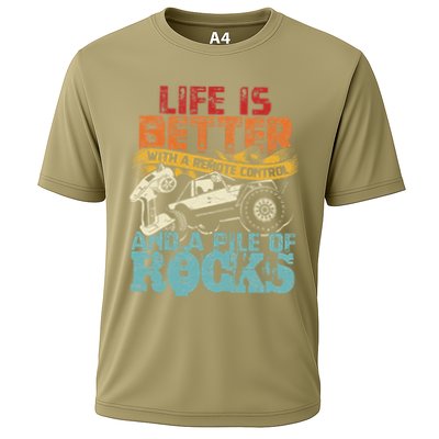 Life Is Better With A Remote Control And A Pile Of Rocks Performance Shirt