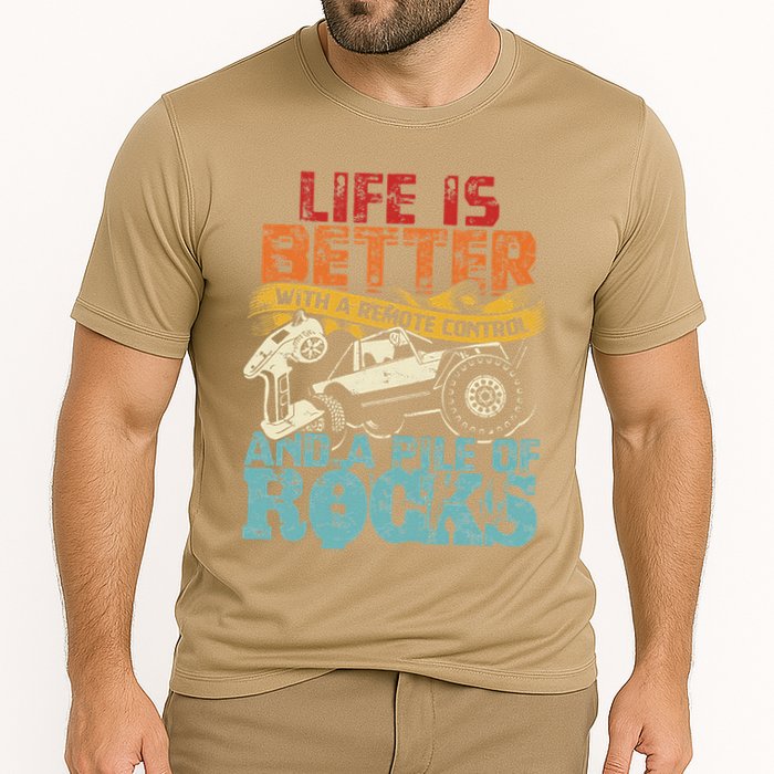 Life Is Better With A Remote Control And A Pile Of Rocks Performance Shirt