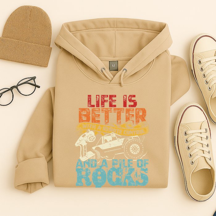 Life Is Better With A Remote Control And A Pile Of Rocks Hoodie