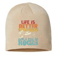 Life Is Better With A Remote Control And A Pile Of Rocks Sustainable Beanie