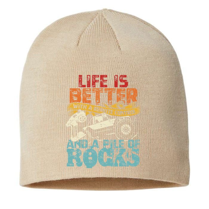 Life Is Better With A Remote Control And A Pile Of Rocks Sustainable Beanie