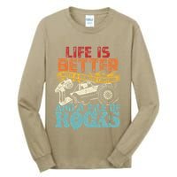 Life Is Better With A Remote Control And A Pile Of Rocks Tall Long Sleeve T-Shirt