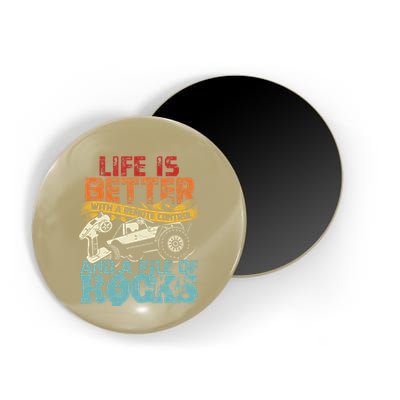 Life Is Better With A Remote Control And A Pile Of Rocks Magnet