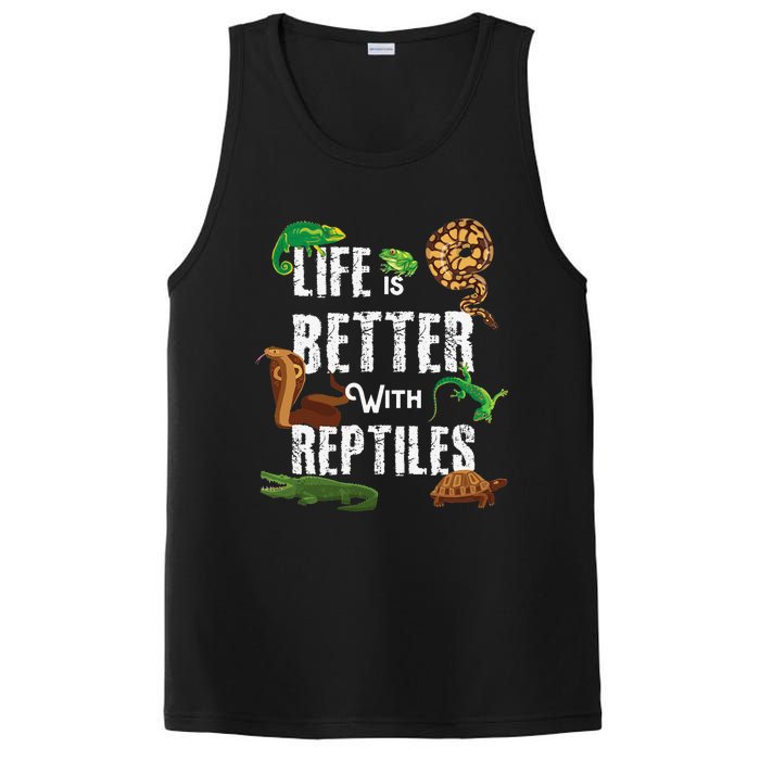 Life Is Better With Reptiles Lizard Reptile Pet Lover PosiCharge Competitor Tank