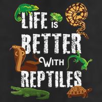 Life Is Better With Reptiles Lizard Reptile Pet Lover Trucker Hat