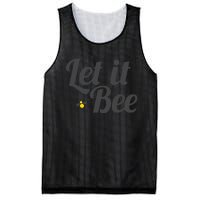 Let It Bee Funny Beehive Cute Beekeeping Gift Mesh Reversible Basketball Jersey Tank