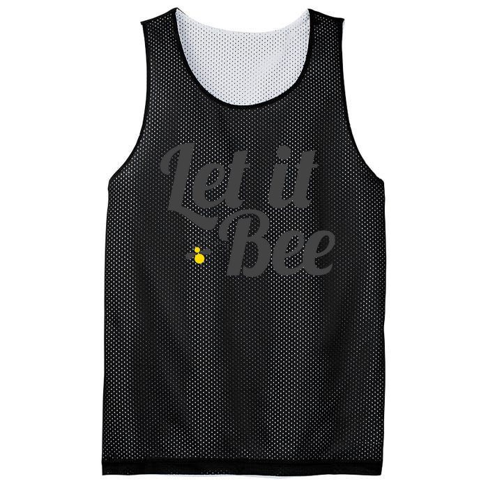 Let It Bee Funny Beehive Cute Beekeeping Gift Mesh Reversible Basketball Jersey Tank