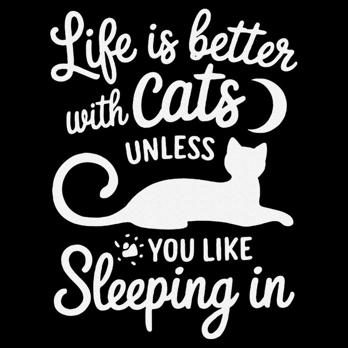 Life Is Better With Cats Unless You Like Sleeping In Quote Impact Tech Backpack