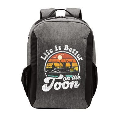 Life Is Better On The Toon Funny Pontoon Boat Boating Gift Vector Backpack