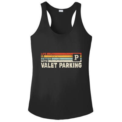 Life Is Better With Valet Parking Ladies PosiCharge Competitor Racerback Tank