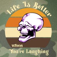Life Is Better When Your Laughing Retro Skull Legacy Tie Dye Trucker Hat